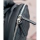 Replica Chanel Coco Cocoon Front Zipper Pocket Archy Top Diamond-type Lattice Style Black Nylon Women's Backpack A92559