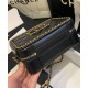 Spring Popular Black Quilted Leather CC Logo Signature Link Chain Trimming - Fake Chanel Top Handle Vanity Bag