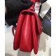 Imitation Chanel Red Quilted Leather Antique Silver CC Shaped Turn Lock Ladies Top Handle Chain Shoulder Strap Flap Bag UK