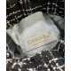 High End Brass CC Signature Detail Studs Sides Tweed & Black Quilted Leather Patchwork Drawstring Bag - Faux Chanel Tote Bag