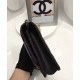 Hot Selling Black Quilted Leather Silver CC Logo Snap Button WOC Chian Wallet - Fake Chanel Classic Women's Flap Handbag AP0250 Y01480 C3906