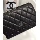 Hot Selling Black Quilted Leather Silver CC Logo Snap Button WOC Chian Wallet - Fake Chanel Classic Women's Flap Handbag AP0250 Y01480 C3906