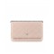 Classic Nude Pink Quilted Leather Silver CC Logo Snap Button Medium Chain Wallet - Imitated Chanel Women's Flap Crossbody Bag