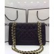 Best Chanel Double Chain Shoulder Strap Golden Interlocking C Rotatable Buckle Black Quilted Caviar Leather Jumbo Flap Bag