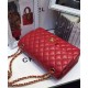 Latest Styles CC Turn Lock Diamond Pattern Golden Classic Jumbo Flap Bag - Replica Chanel Red Quilted Leather Chain Bag