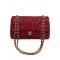 Best Quality Red Quilted Patent Leather Yellow Gold Plated Chain Classic Jumbo - Replica Chanel Women's Flap Bag Online