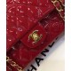 Best Quality Red Quilted Patent Leather Yellow Gold Plated Chain Classic Jumbo - Replica Chanel Women's Flap Bag Online