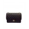 Trendy Style Women's Classic Jumbo Black Quilted Lambskin Leather Yellow Gold CC Turn Lock - Fake Chanel Medium Flap Bag