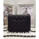 Timeless Style Rhombic Shaped Black Lambskin Leather Mini Classic Boy Flap Bag - Faux Chanel Female Silver Chain Crossbody Bag