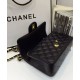 Precious Quilted Diamond Shaped Pattern Black Lambskin Leather Vintage Mini Flap Bag - Replica Chanel Yellow Gold Plated Hardware Chain Bag