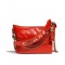 Fake Chanel Gabrielle Red Quilted Leather Silver & Golden Brand Letter Detail Strap Female Hobo Bag Small Chain Bag