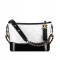 Replica Chanel Gabrielle Two-tone Chain Shoulder Strap Diamond Lattice Women's White & Black Lambskin Leather Hobo Bag UK