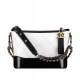 Replica Chanel Gabrielle Two-tone Chain Shoulder Strap Diamond Lattice Women's White & Black Lambskin Leather Hobo Bag UK