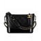 High Quality Gabrielle Small Black Quilted Leather Women's Hobo Bag - Fake Chanel Gabrielle Two-tone Chain Bag Online