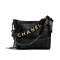 Hot Selling Black Crocodile Grained Cowhide Leather Wide Top Handle Chain Shoulder Strap - Fake Chanel Gabrielle Women's Medium Hobo Bag