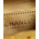 Latest Golden Flap Trimming CC Kiss-lock Chain Top Handle - Fake Chanel Female Black Quilted Leather Small Bag