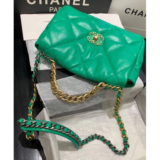 Best Price Brass Top Handle Interlocking C Turn-lock Medium Chain Bag - Replica Chanel 19 Large Lady Green Quilted Leather Flap Bag