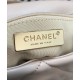 Sweet Style Cream Quilted Leather Silver & Brass Chain Shoulder Strap Fashion Trun Lock - Imitation Women's Chanel 19 CC Logo Flap Bag