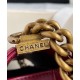 Spring Hot Selling Brass Hardware Women's Small Burgundy Quilted Leather Boy Bag - Imitated Chanel Mauve Flap Crossbody Bag