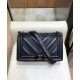 Fashion Design Black Chevron Lambskin Leather Silver Tone Meatal Boy Medium Boy Bag - Imitation Chanel Chain Bag Foor Ladies