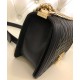 Faux Chanel Diamon Type Lattice Brass Top Handle CC Push Lock Black Lambskin Leather Medoium Boy Bag For Ladies