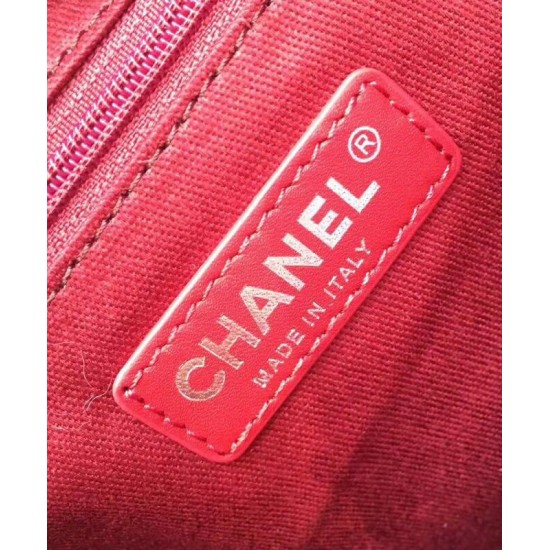 Popular Large Deauville Pink Canvas White Logo Pattern Shopping Bag - Copy Chanel Silver Chain Women's City Bag