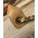 Faux Chanel Coffee Leather Top Handles Brand Logo Printing Yellow Gold Chain Shoulder Strap Cream Canvas Large Deauville Shopping Bag