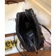 Replica Chanel CC Logo Pattern Chain Long Handle Black Shiny Crumpled Calfskin Leather Zipper Low Price Bowling Bag For Ladies