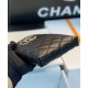 Latest Asymmetric CC Signature Chain Shoulder Strap Black Quilted Caviar Leather - Women's Fake Chanel Small Phone Holder