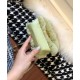 Clone Chic Chanel Mademoiselle Turn Lock Golden Chain Shoulder Strap Female Mini 2.55 Green Shearling & Quilted Leather Vertical Bag