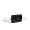 Imitation Chanel White Pearl Shoulder Strap Silver CC Snap Button Women's Flap Clutch Bag 15CM