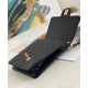 Top Sale Black Quilted Leather Top Transparent Bead CC Turn Lock - Replica Chanel Flap Bag For Ladies