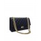 High Quality Yellow Gold Plated Chain Shoulder Strap Rectangle Turn Lock - Faux Chanel Female Classic 2.55 Flap Bag 28CM