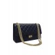 High Quality Yellow Gold Plated Chain Shoulder Strap Rectangle Turn Lock - Faux Chanel Female Classic 2.55 Flap Bag 28CM