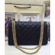 High Quality Yellow Gold Plated Chain Shoulder Strap Rectangle Turn Lock - Faux Chanel Female Classic 2.55 Flap Bag 28CM