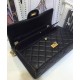 High Quality Yellow Gold Plated Chain Shoulder Strap Rectangle Turn Lock - Faux Chanel Female Classic 2.55 Flap Bag 28CM