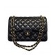 Imitated Chanel Diamond Style Pattern Black Quilted Leather Ladies Classic Jumbo Double C Twist Lock Large Flap Bag