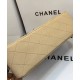 Hot Selling Women's Classic Jumbo Double Flaps Beige Quilted Leather Silver Chain - Faux Chanel CC Logo Crossbody Bag Large