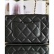 Replica Chanel Black Quilted Lambskin Leather White Pearl Beads Decoration CC Logo Lock Women's Small Flap Bag