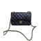 Faux Chanel Small Black Quilted Cowhide Leather Golden CC Lock Women's Chain Design Flap Bag Online