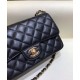 Faux Chanel Small Black Quilted Cowhide Leather Golden CC Lock Women's Chain Design Flap Bag Online