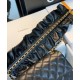 Hot Selling Black Quilted Lambskin Leather Falbala Decoration Yellow Gold Chain Shoulder Strap - Chanel Women's Medium Flap Bag