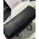 Best Price Black Metal CC Logo Signature Single Top Handle - Imitation Chanel Black Dimoand Leather Tote Bag