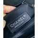 Best Price Black Metal CC Logo Signature Single Top Handle - Imitation Chanel Black Dimoand Leather Tote Bag