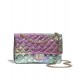 Fashion Colorful Crinkled Leather Quilted Style Silver Chain - Women's Chanel 2.55 Double Flaps Bag Pink