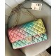 Fashion Colorful Crinkled Leather Quilted Style Silver Chain - Women's Chanel 2.55 Double Flaps Bag Pink