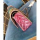 Fashion Colorful Crinkled Leather Quilted Style Silver Chain - Women's Chanel 2.55 Double Flaps Bag Pink