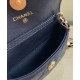 Low Price Golden Bead Detail CC Logo Turn Lock Flap Design Waist Bag - Women's Chanel Black Leather Mini Crossbody Bag