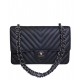 Latest V Type Quilted Leather Slipping Chain Shoulder Strap Silver Hardware - Replica Chanel Female Medium Flap Bag