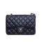 Imitation Chanel Silver Chain Shoulder Strap Diamond Quilted Pattern CC Turn Lock Ladies Classic Black Caviar Leather Small Bag